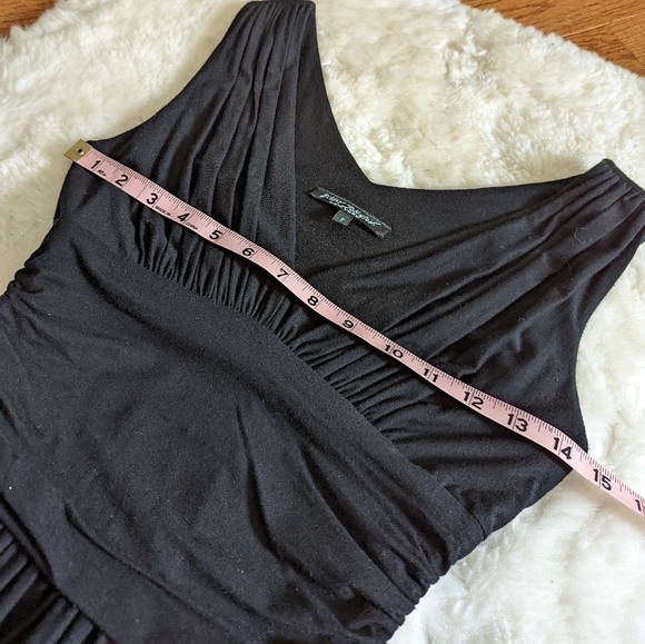 BETSEY JOHNSON black jersey knit dress p xs small pockets - Picture 11 of 14